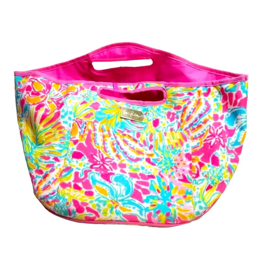 Lilly Pulitzer Large Beach Picnic Pool Tote Cooler Bag Insulated